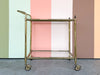 Regency Style Faux Bamboo Bar Cart