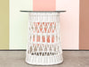 Braided Rattan Side Table