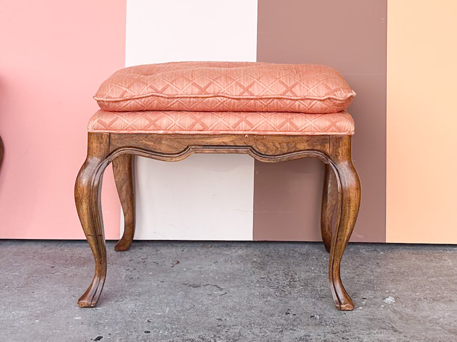 Pair of Coral Drexel Stools