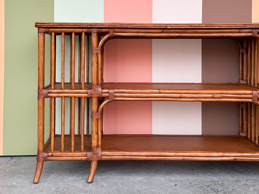 West Indies Style Rattan Console