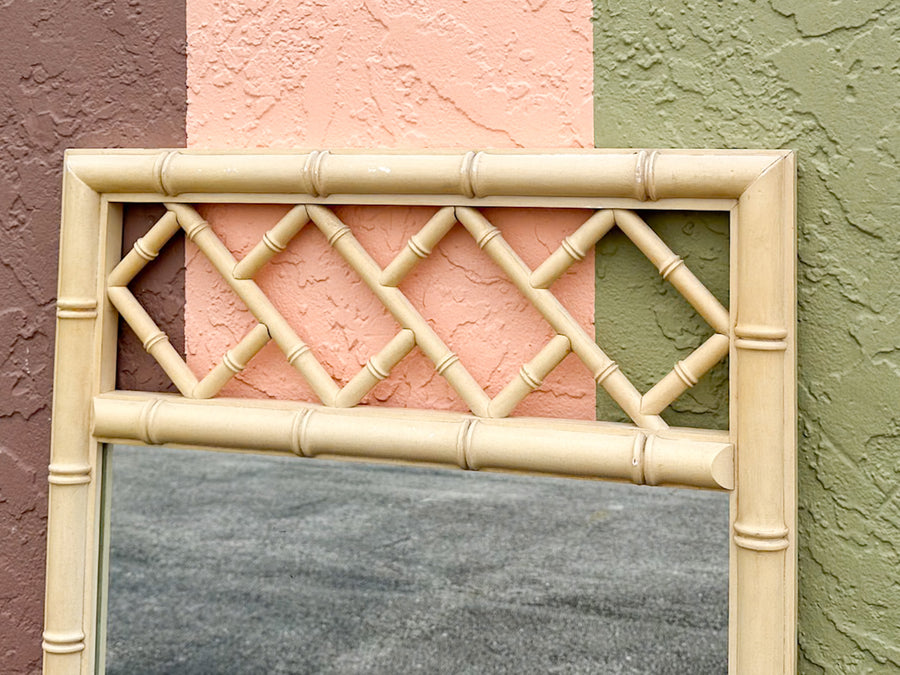 Faux Bamboo Chippendale Mirror