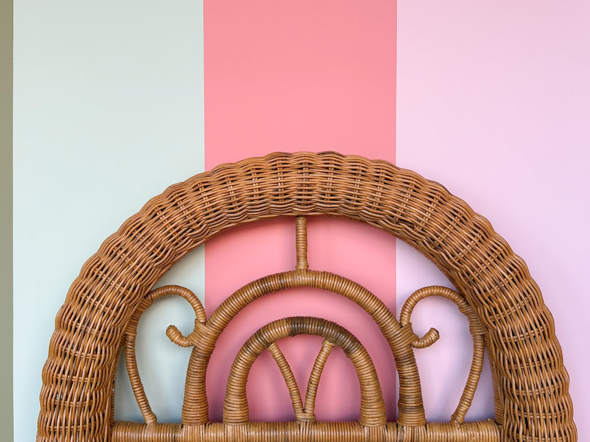 Coastal Rattan and Wicker Mirror