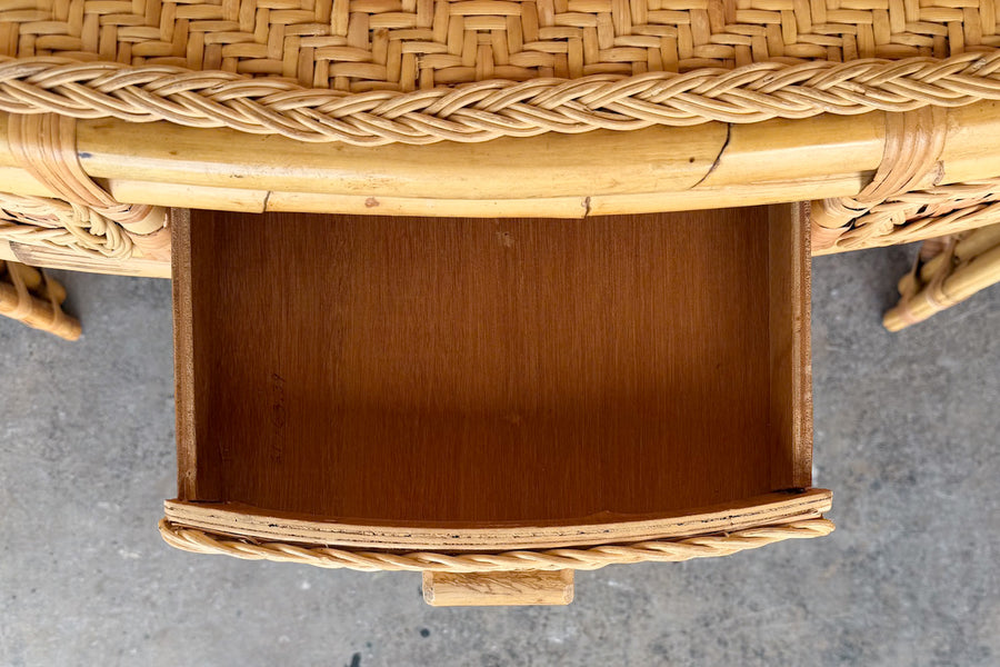 Island Style Woven Rattan Desk