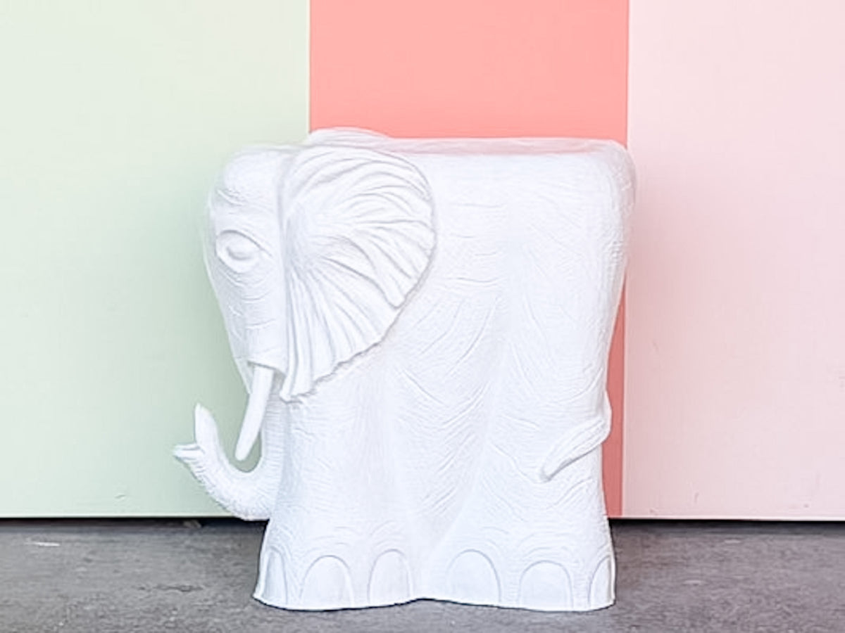Fiberglass Elephant Garden Seat