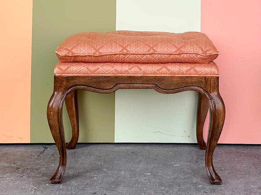 Pair of Coral Drexel Stools