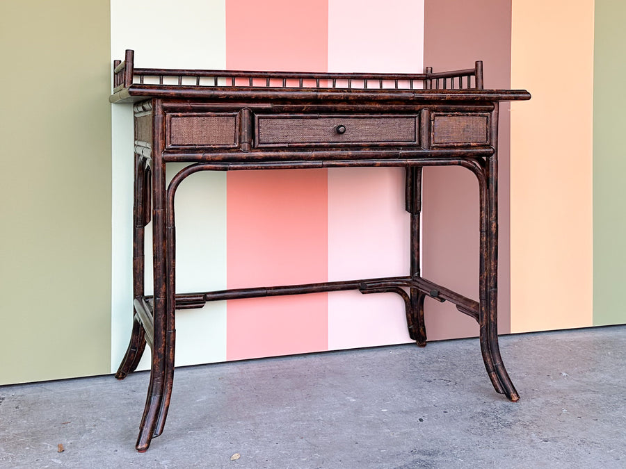 West Indies Style Rattan Writing Desk