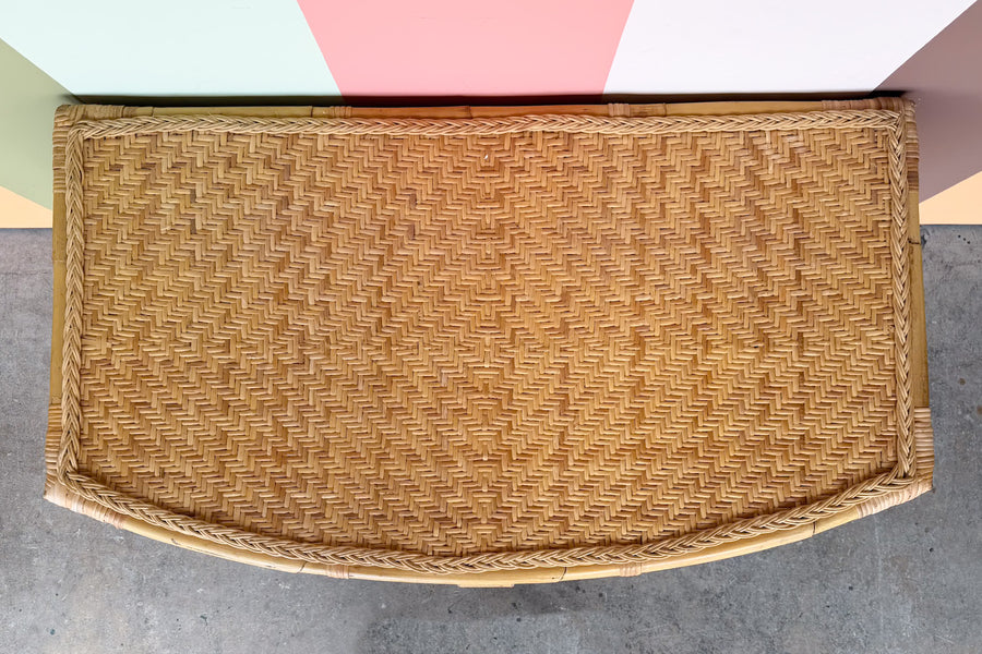 Island Style Woven Rattan Desk