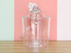 Cone and Coral Lucite Ice Bucket