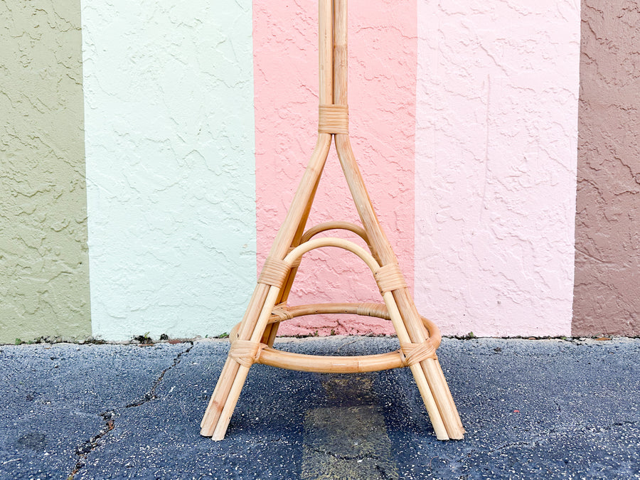 Old Florida Rattan Hat Rack