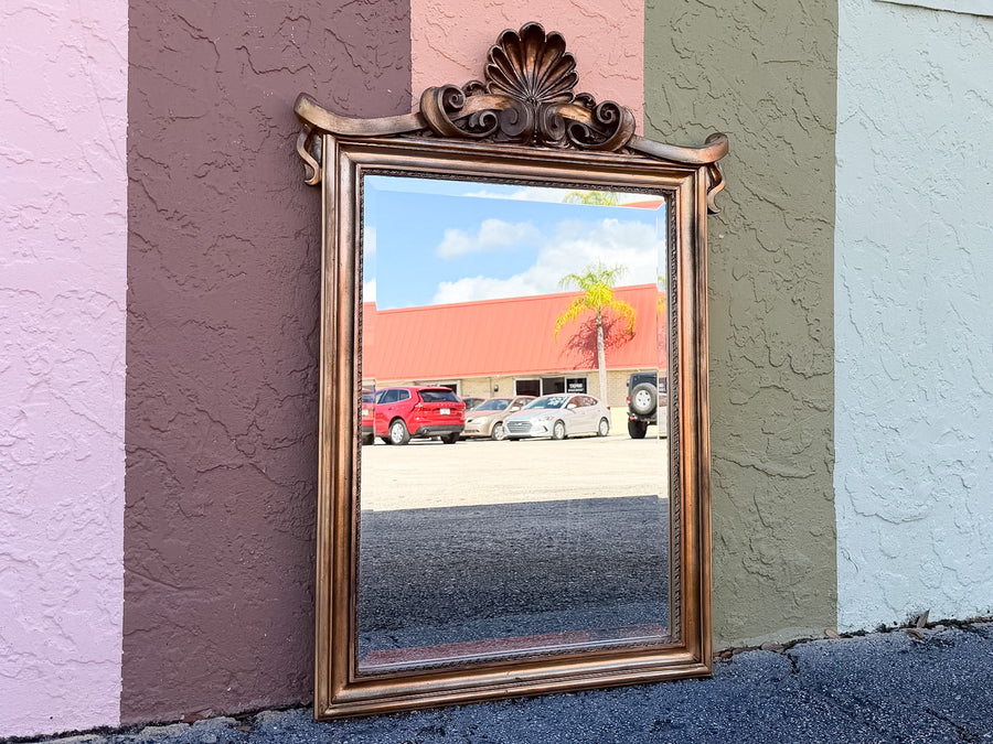 Shell Motif and Swag Mirror