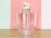 Cone and Coral Lucite Ice Bucket