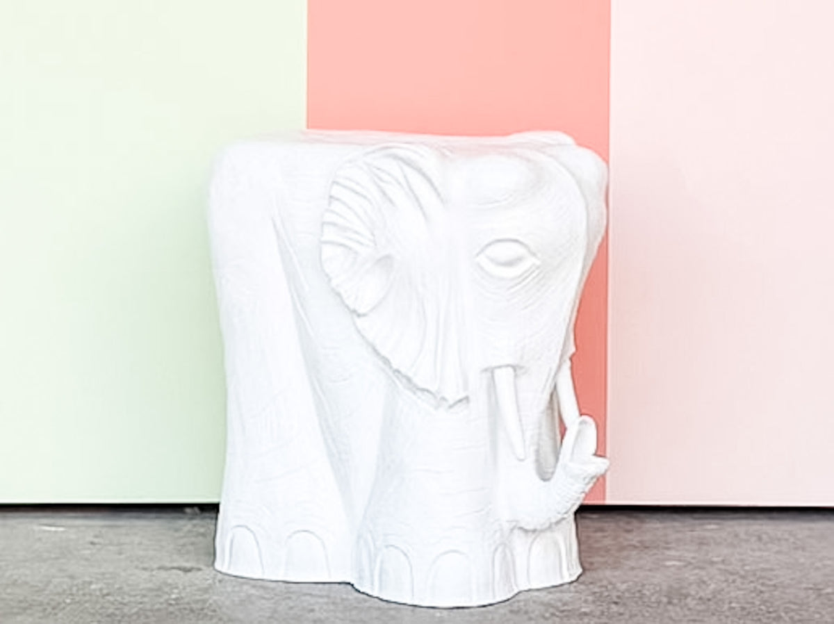 Fiberglass Elephant Garden Seat
