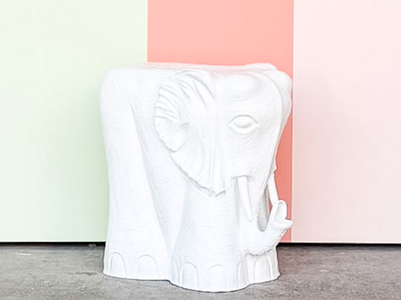 Fiberglass Elephant Garden Seat