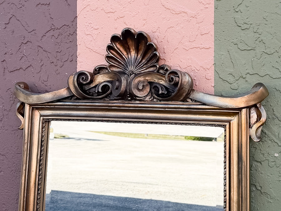 Shell Motif and Swag Mirror