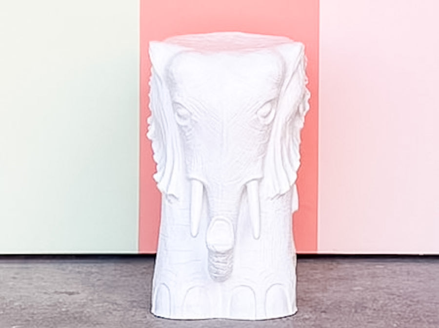 Fiberglass Elephant Garden Seat