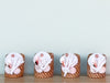 Set of Eight Shell Chic White Coral Napkin Rings