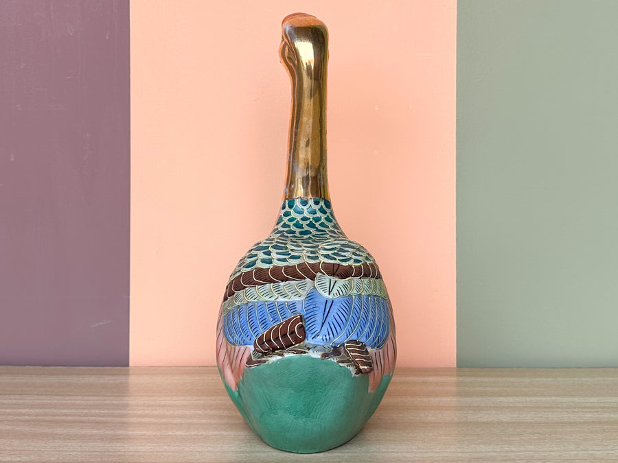 Pair of Colorful Porcelain Ducks