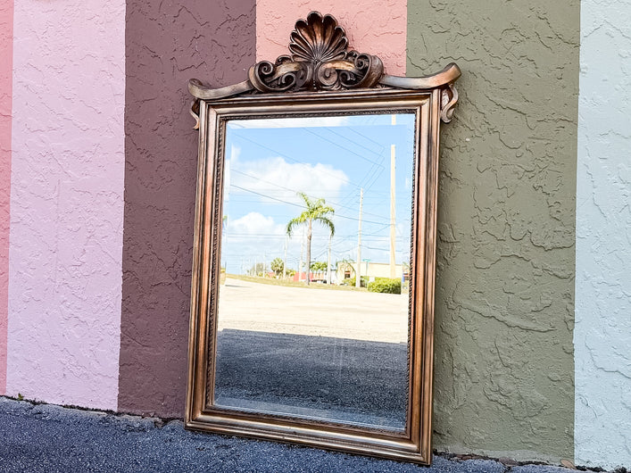 Shell Motif and Swag Mirror