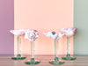 Set of Four Seafoam Shell Coupes