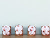 Set of Eight Shell Chic White Coral Napkin Rings