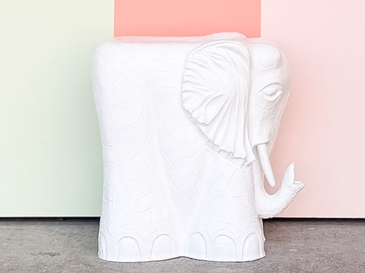 Fiberglass Elephant Garden Seat