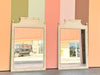 Pair of Faux Bamboo Pagoda Mirrors