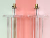 Pair of MCM Lucite Lamps