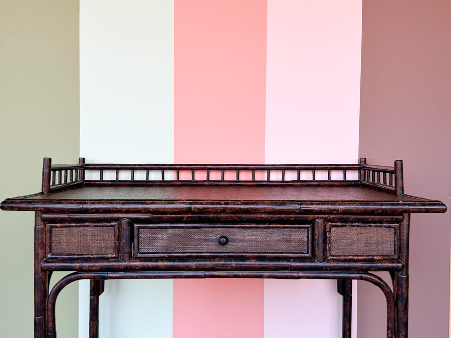 West Indies Style Rattan Writing Desk