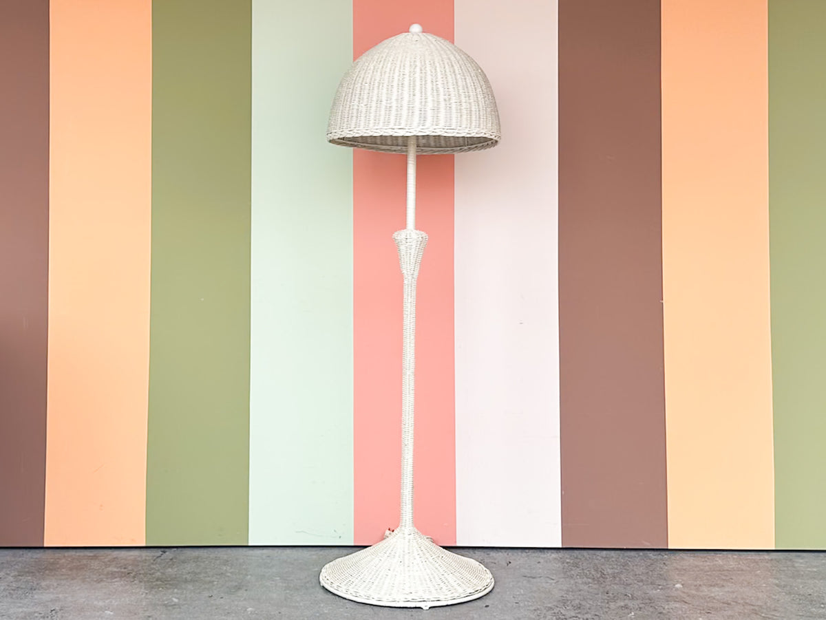 Wicker Chic Floor Lamp
