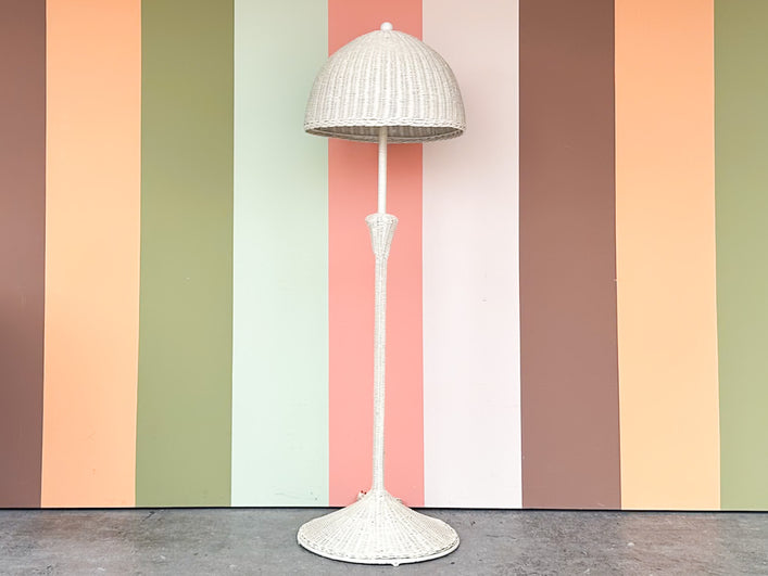 Wicker Chic Floor Lamp
