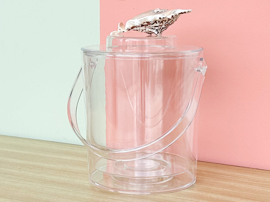 Spider Conch Lucite Ice Bucket