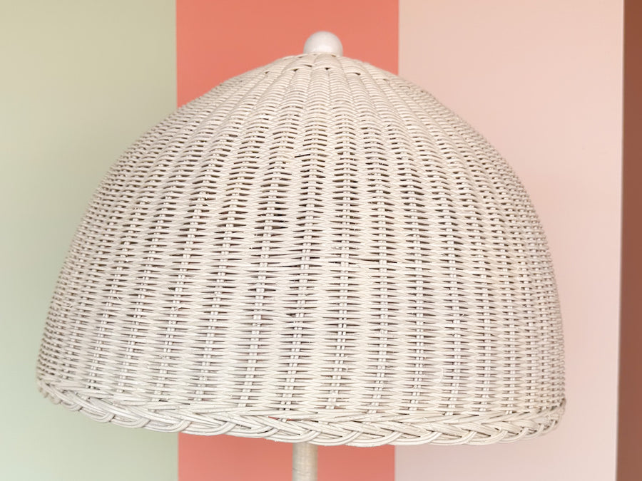 Wicker Chic Floor Lamp