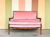 Velvet Pink Regency Style Settee