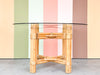 Coastal Chic Rattan Dining Table