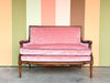 Velvet Pink Regency Style Settee