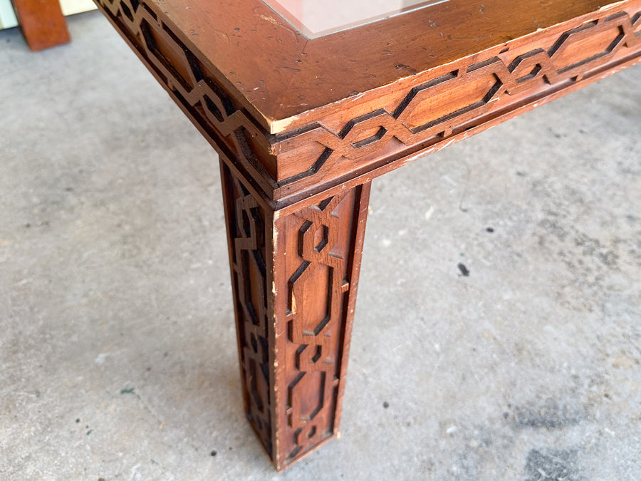 Handsome Fretwork Coffee Table