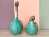 Pair of Colorful Porcelain Ducks