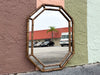 Faux Bamboo Octagon Mirror