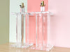 Pair of MCM Lucite Lamps