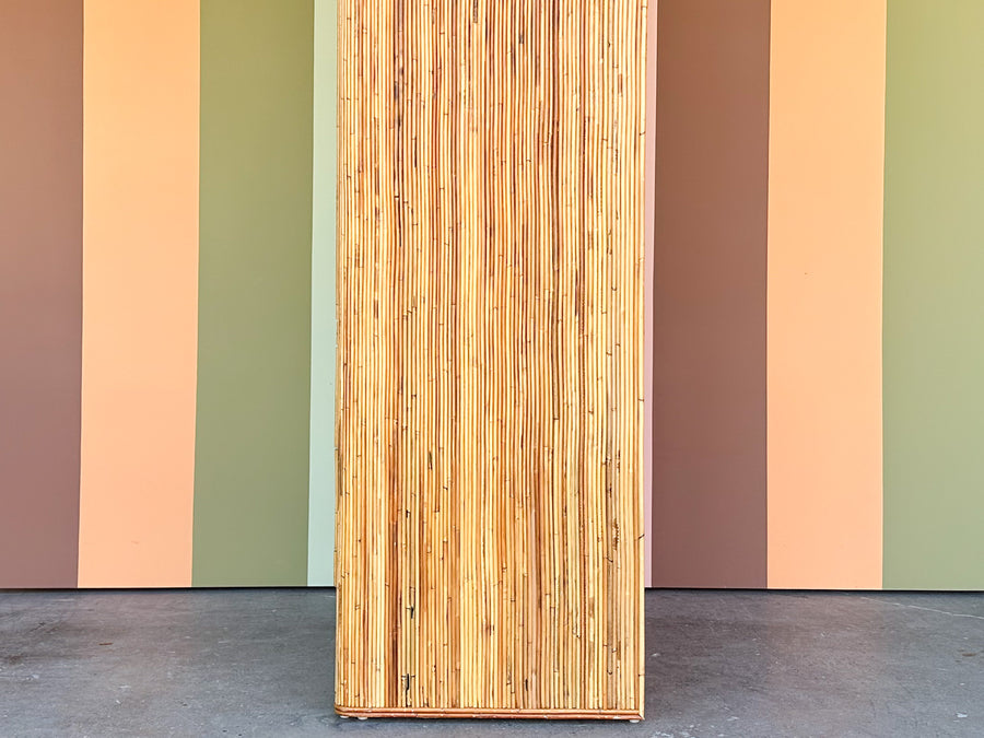 Pencil Reed Rattan Armoire