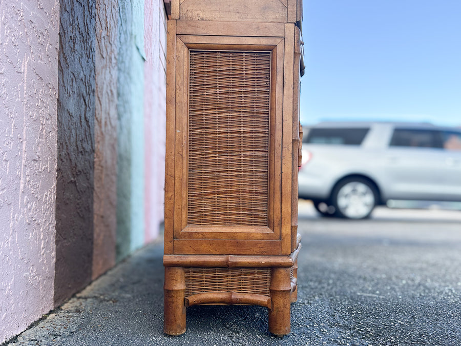 Faux Bamboo China Cabinet