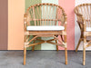 Pair of Coastal Chic Rattan Accent Chairs