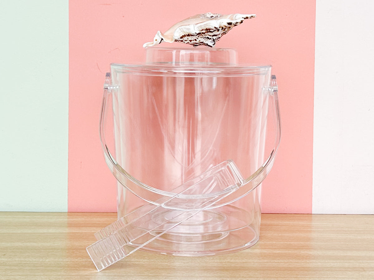 Spider Conch Lucite Ice Bucket
