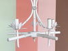 Petite Faux Bamboo Pagoda Chandelier