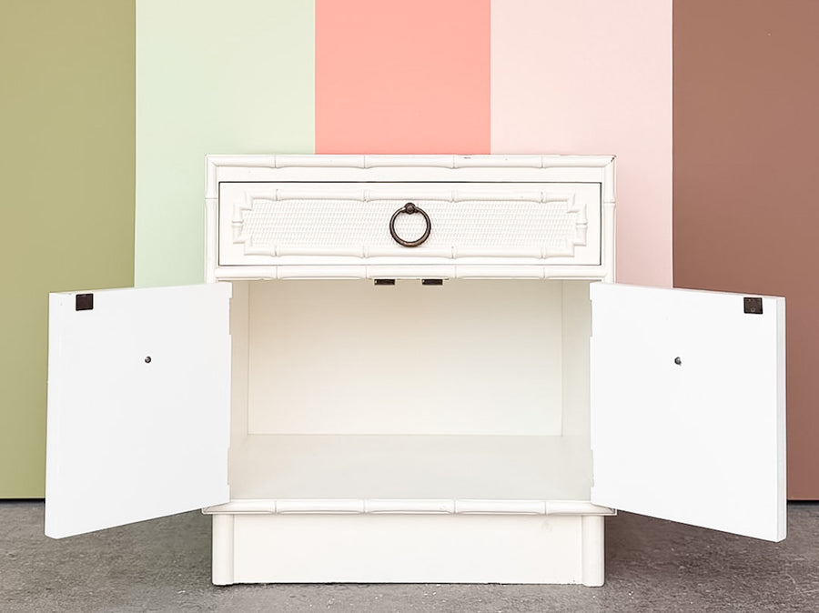 Faux Bamboo Omega Nightstand