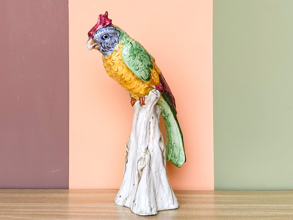 Colorful Majolica Parrot
