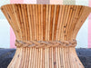 McGuire Style Sheaf of Wheat Rattan Dining Table