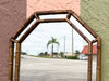 Faux Bamboo Octagon Mirror