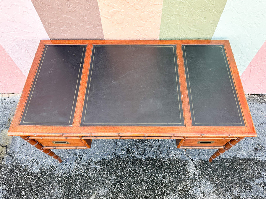 Handsome Faux Bamboo Desk
