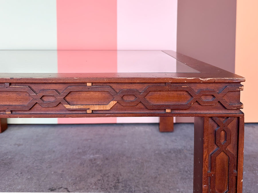 Handsome Fretwork Coffee Table